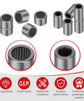 Honda TRX 400EX TRX400X Beefy Swing Arm Linkage Bearing Kit And Bolts For 1999 To 2014 ATV With Heavy Duty Metal Construction OEM Spec 27-1048 Includes Bearings, Bolts, Nuts, And Oil Seals For Reliable Maintenance And Smooth Rides., metal sleeve bearings and bushings shown in detail