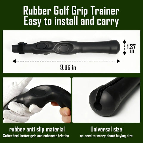 Pro Grade Grip Training Aid For Golfers That Keeps Your Hands In Place, correct hand positioning durable rubber trainer