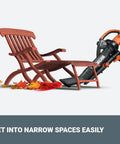 3 In 1 Leaf Blower Mulcher Vacuum For Easy Lawn Care With 350 CFM Airflow And 210 MPH Mulches Leaves At 18 To 1 Ratio WG509 near chair
