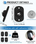 Heavy Duty Self Adhesive Caster Wheels And Appliance Rollers For Kitchen Countertop Sliding With 360 Degree Swivel dimensions and details.