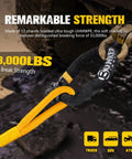 Heavy Duty Synthetic Soft Shackle With Winch Ring And Recovery Ring Snatch Rope Towing Straps Block Pulley Kit for Off Road 4x4 Vehicles including ATV UTV Jeep Trailer Truck SUV showcasing 33,000 lbs break strength.