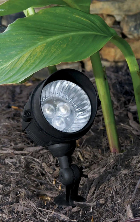 Killer LED Spot Light With Adjustable Knuckle In Black Finish 3W LED Landscape Accent Light Die Cast Aluminum Outdoor Spotlight