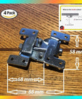 Double Action Countertop Joint Fasteners 4 Pack With Adjustable Flip Bolts for seamless countertop and tabletop connections