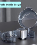 2 Pack Child Safety Lock Cover For Gas Stoves Microwave Ovens And Large Door Knobs Eco Friendly ABS Material Babyproof Easy To Install With Dual Buckle Design