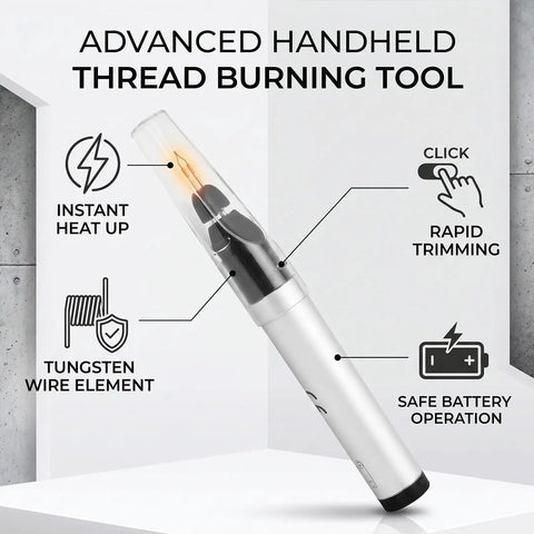 Dang Handy Tungsten Thread Burner Craft Pen For Trimming Frayed Ends Quick, showing its instant heat-up tungsten wire element.