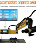 Heavy Duty Electric Tapping Machine For 3 To 16 mm Threads With 1500W Power, 360 Degree Flexible Arm shown with touchscreen panel