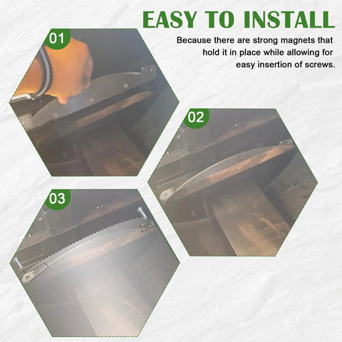Installation steps for Heat Deflector Upgrade Kit for Pit Boss Grills Including Austin XL Pro Series 1150 Rancher XL PB1100.