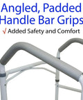 Toilet Safety Frame And Rails For Seniors Senior Safe Foldable Heavy Duty Hand Rail With Grab Bars 300 Lb Capacity