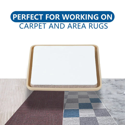 Hella Smooth Self Adhesive Furniture Sliders 16 Piece Set on mixed carpets, perfect for smooth mobility without scratches.
