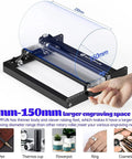 Plug And Play Laser Rotary Roller For Y Axis Engravers, 360 Degree Rotating Cylinder Attachment, adjustable 6-150mm engraving setup.