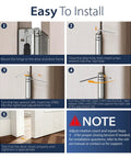 Installation guide for Heavy Duty 4 Inch Self Closing Door Hinges 3 Pack with spring action and radius corners for doors with easy setup.