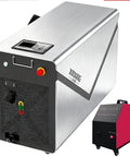 Heavy Duty Handheld Fiber Laser Welder 1200W Portable Four In One Metallic Cutter and Rust Remover With Water Cooled Aluminum Housing side view