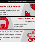 Beefy 5 Ton Swivel Hook With Latch For Hoist Rigging And Lifting Heavy Duty Alloy Steel Crane Hook Handles Up To 11000 Lbs Safety Locking Latch Durable Quenched Steel For Serious Lifting Jobs, red swivel hook with safety latch
