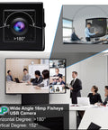 16MP USB Webcam With 180 Degree Fisheye Wide Angle Lens IMX298 Sensor in office meeting room setup