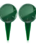 Compact Handy Seed Spreader Handheld Planter Tool For Tiny Seeds duo with green adjustable dials and dispensers