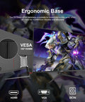 27 Inch Gaming Monitor With 100Hz Refresh Rate Full HD 1920x1080 Built In Speakers HDMI Eye Care Frameless Design For Immersive Work And