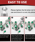 Clear Precision Glue For Nails, Rhinestones, Jewelry, DIY Crafts, 8 Pack 15ml With Quick Drying Formula instructions for use