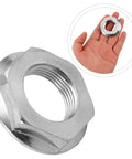 Stainless Steel Washing Machine Hub Nut Replacement Kit Durable Washer Nut Set for Home And Commercial Use held in hand