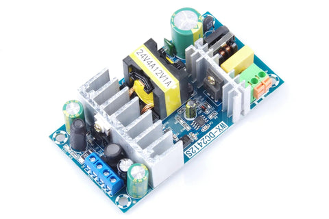 Isolated AC to DC Power Supply Module Dual Output 24V 4A and 12V 1A for Industrial Control Systems with indicator light