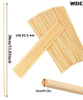 Top Shelf Natural Wooden Dowel Rods 1/8 Inch By 12 Inches For Diy Crafts And Garage Works, 150 pcs, smooth finish.