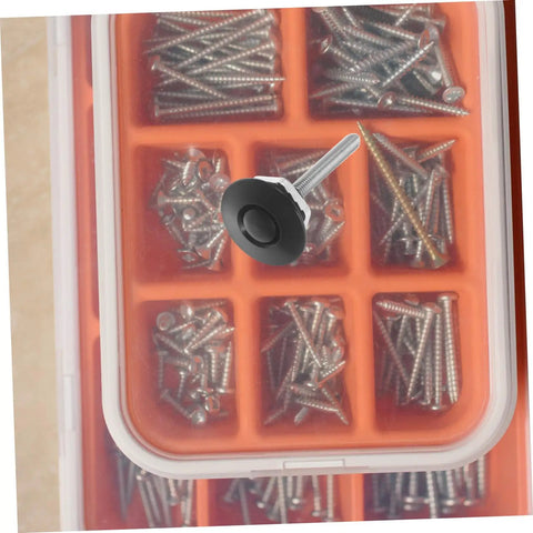 Dope Push Button Hood Pin Latch Kit For Cars with screws in orange compartment box
