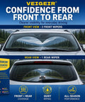High Performance Windshield Wiper Blades For Hyundai Palisade 2020 2021 2022 2023, showing front and rear views in use.