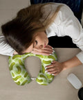Memory Foam Travel Pillow U Shaped Neck Support For Driving And Long Trips With Sushi Dill Pickles Style Full Frame Print