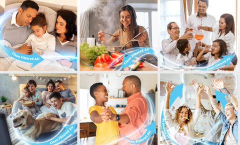 Families enjoying clean filtered air benefits from Floor Vent Register Filters 4x12 Inch Breath Easy Everyday With 90 Day Filtration.