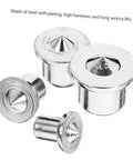 Pro Grade Stainless Steel Dowel Pin Set With Centering Pins For Precise Woodworking Alignment Cabinet And Bookshelf Positioning DIY
