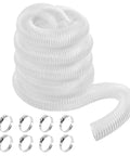 Beefy Heavy Duty Two And A Half Inch Clear PVC Dust Collection Hose 30 Feet With Clamps for Woodworking Shop