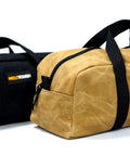 Workhorse Waxed Canvas Tool Tote Bag Set With Two Medium Tool Organizer Bags For Electricians, Plumbers, Gardeners, HVAC Pros And More, 14 Inch Tan And Black, Heavy Duty Portable Utility Organizer Kit