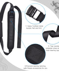 Nordic Hamstring Strap For Bench Training with durable nylon and heavy-duty zinc buckle, featured with close-up details.