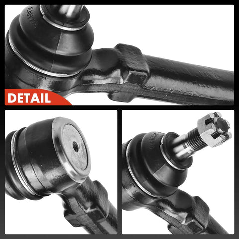 Front Outer Tie Rod End Fits Chrysler Neon 2000 2002, PT Cruiser 2001 2010, Dodge Neon 1995 2005 SX 2.0 2003 2005, Plymouth Neon 1995 2001 Left and Right Replacement close-up black steel steering part