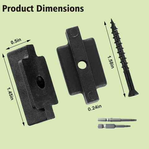 Top Shelf Hidden Deck Fasteners With Heavy Duty Stainless Steel Screws And Precision Drill Bits Weather Resistant dimensions and shape