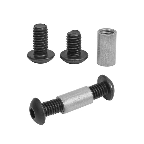 10 Pack Handle Screws, Rivets, Bolts, And Fasteners With Hex Key For DIY Knife Making And Fixed Blade Repairs, shown with hex bolt detail