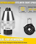 Rugged Stud Extractor Tool For Damaged Bolts And Studs From One Quarter Inch To One Half Inch Three Eighths Drive Grips