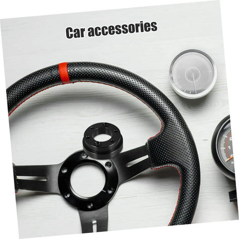Racing Car Steering Wheel Height Adapter Plate Kit Universal Fit For Racing Wheels with perforated leather grip