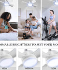 Slick Socket Ceiling Fan With Blazing Led Bulb And E26 Screw Base Mini Light Fixture in family and fitness settings.