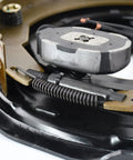 Heavy Duty 12 Inch X 2 Inch Electric Hydraulic Trailer Brake Kit For 7000 Lb Axles showing brake assembly components up close.