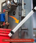 9 Inch Steam Boiler Sight Glass Tube Clear Water Level Gauge Replacement For Boilers With 2 High-Temp Rubber Washers