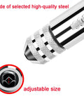 Close-up of Adjustable T Handle Tap Wrench Set made of high-quality steel, featuring adjustable size mechanism.