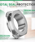 Magnetic Dryer Vent Connector Kit With 4 Inch Hose And Magnetic Coupling Aluminum Duct featuring sealing ring and wallguard