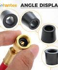 One Quarter Inch Quick Coupler Gasket Kit For HVAC And AC Refrigeration Hose Seals with black rubber gasket details