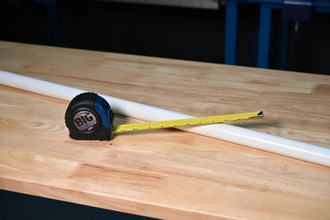 Big Blue Tape Measure Thirty Three Feet With One And A Quarter Inch Wide Blade Easy Read Markings Pro Grade For Framing And Layout