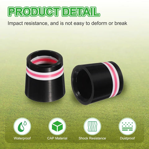 Golf Ferrules 12 Point 7mm Taper Tip Shaft Protectors For Iron Clubs Durable Cap Ferrules Replacement Pink 6 Pack 0 37 Inch Fitting