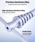 Bicycle bearing press kit with knurled handles and stacked aluminum bushings; 25-piece set for wheel hub bearing installation.