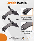 Two Piece Front Lower Control Arm With Ball Joint Kit For Subaru Forester 2009 2013 And Subaru Impreza WRX 2011 2014 showing steel material