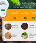 Six In One Soil Test Kit With Moisture Meter PH Meter Fertility Sunlight Intensity And Temperature LCD Hygrometer display