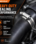 Heavy Duty 304 Stainless Steel Hose Clamps Worm Gear Assortment Kit 150PCS Adjustable 1/4 To 1-1/2 Inch on automotive hose