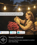 Person using Outdoor Smart Plug With IP64 Weatherproof Protection, 15A 1875W Max Load, Works With Alexa Google Home And SmartThings.